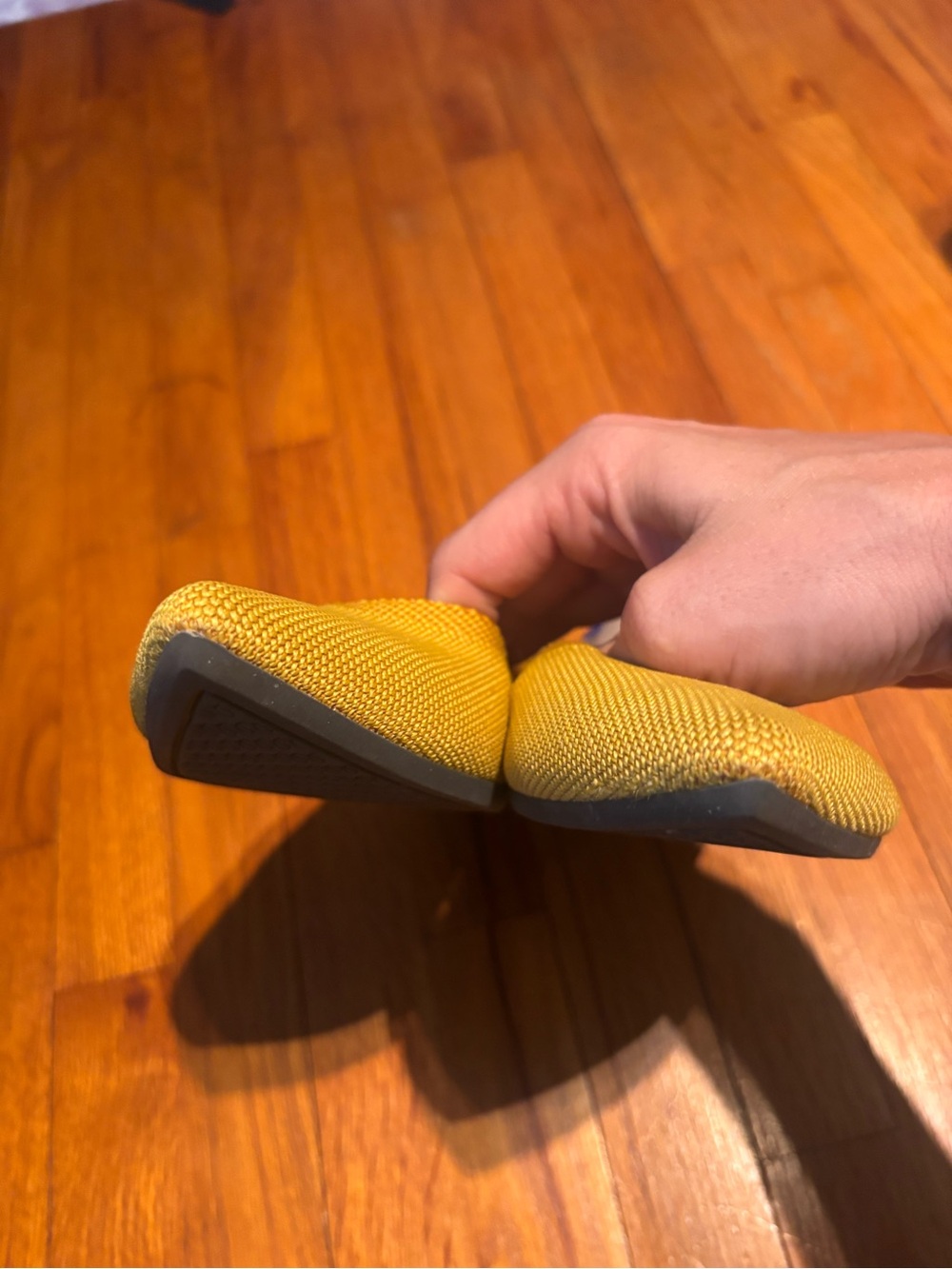 Rothy’s The Point Ballet Flats in Marigold Size 11 Yellow Retired Color - Picture 5 of 7